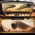 Игровой коврик для мыши DR X Chixpixx Dune: Awakening Worm 900x400x4mm, коричневый, белый