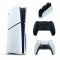 Игровая приставка Sony PlayStation 5 Slim, с дисководом, 1 ТБ, 2-й геймпад черный + зарядная станция