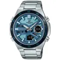 Наручные часы CASIO, голубой, черный, серебряный