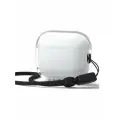 Чехол Elago для Airpods Pro 3, Clear Strap case тонкий силиконовый со шнурком на руку, прозрачный
