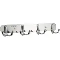 Крючок BRIMIX для полотенца на планке 4шт, двойные, нержавеюшая сталь, хромированная