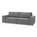 Диван Софт 2 Velutto 52 NEW 240x94x80 см, серый Велютто, еврокнижка GOODFORM