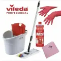 Набор для уборки УльтраСпид мини Vileda Professional для уборки санузлов, цвет: красный; EC0050