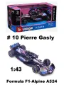 Машинка 1:43 Formula F1-Alpine A524 2024 #10 Pierre Gasly