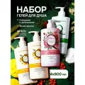 Гель для душа Манго, Яблоко и Рябина, 4 шт индекс натуральности