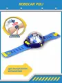 Робокар поли, Часы с мини машинкой на ДУ 5 см, синий/голубой, Robocar POLI Silverlit