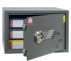 Сейф офисный ONIX NTL-24ME, электронный замок, с ключом аварийного открывания, полка, крепление к полу и стене, серый