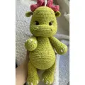 Вязаная игрушка дракон