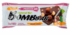 Батончики протеиновые без сахара Bombbar, 12 шт по 60 г, вкус: шоколад-фундук