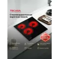 Варочная панель Tecasa TCH45EB, Сенсорное управление, Мощность 5200 Вт, Таймер, Защитное автоотключение, 3 конфорки, 9 уровней мощностей