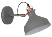 Настенный светильник Camelion WML-425 C73 Cерый + медь Amsterdam,1х E27, 40Вт, 230В, металл)
