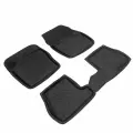 Коврики салона для Ford Focus III (2011-2019), резина, с перемычкой, 4 шт.