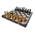 Шахматы большие резные 42 на 42 см деревянные Польша