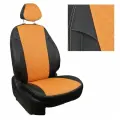 Комплект чехлов Автопилот Ромб KIA Soul II с 14-19г. Черный + Оранжевый