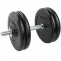 Гантель разборная обрезиненная 22,5 кг Voitto - d31, Комплектация №1 с железной ручкой