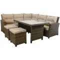 Комплект садовой мебели KALYMERA Рим, 7 персон, искусственный ротанг