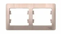 4 шт. Systeme Electric Glossa Сосна Рамка 2-постовая, горизонтальная, GSL001502