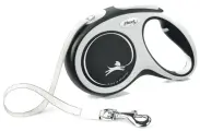 Поводок-рулетка flexi New Comfort M. Лента 5 м. для собак до 25 кг. Черный