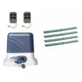 Автоматика для откатных ворот KSL-800 KIT-KR4, комплект: привод, 2 пульта, 4 рейки