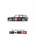 Машинка KAIDO HOUSE Mini Gt 1/64 KHMG114 Datsun KAIDO 510 Wagon Purple Hanami Die-cast Alloy Car Model Collection Gift