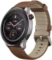 Смарт-часы Amazfit GTR 4 A2166 коричневый, кожа