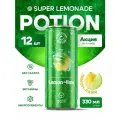 Лимонад без сахара с витаминами Potion Super Lemonade Лимон + Лайм, 12шт х 330 мл