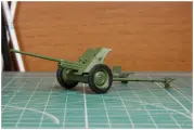 М-42 (45-мм противотанковая пушка образца 1942 года) чистая модель в масштабе 1:43