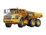 Самосвал на радиоуправлении Double E E591-003 Volvo A40G, 1:20, желтый/черный, с пультом ДУ