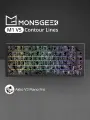Механическая клавиатура Akko MonsGeek M1 V5 Contour Lines Black, (Akko V3 Piano Pro Switch), Английская раскладка, Черная