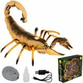 Игрушечный скорпион, робот на радиоуправлении для детей, двигающаяся интерактивная игрушка с пультом на батарейках, реалистичная фигурка со световыми эффектами и эффектом пара для сюжетно-ролевых игр