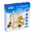 Игровая площадка для малых птиц DUVO+, дерево, 38х38х40.5см (Бельгия)