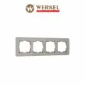 Рамка из стекла на 4 поста Werkel Elite W0042417, цвет дымчатый