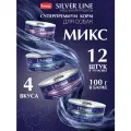 Влажный корм для собак Четвероногий Гурман Silver line, микс, 100 г х 12 шт.