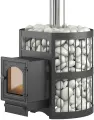 Чугунная печь для бани ЭТНА Стандарт 18 (ДТ-4С) диаметр дымохода: 120 мм