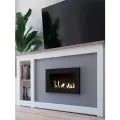 Биокамин Металл и Пламя L 800-400V, сталь, встраиваемый, чёрный