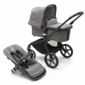Коляска-трансформер Bugaboo Fox 5 Black/ Grey melange/ Grey melange