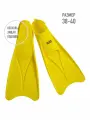 Длинные ласты для плавания SwimRoom Silicone Long Fins, размер 38-40, цвет желтый