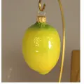 Стеклянная елочная игрушка Лимон Ариель