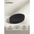 Мыльница BLACKSTONE, черная, PERFECTO LINEA (Материал: натуральный камень, полирезин) (35-005034)