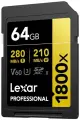 Карта памяти Lexar Professional 1800x SDXC UHS-II 64 ГБ