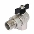Кран американка угловой усиленный никелированный 1/2 Г/Ш TIM DE1235X