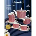 Чайный сервиз фарфоровый на 4 персоны, 10 предметов Esprado