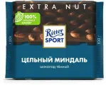 Упаковка 11 штук Шоколад Ritter Sport EXTRA NUT темный цельный миндаль 100г Германия