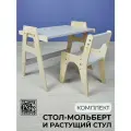 Детский растущий стул и стол мольберт, детский комплект мебели растишка от RuLes