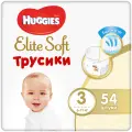 Huggies Elite Soft трусики 3 (6-11 кг), 54 шт., , бежевый