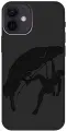 Силиконовый чехол на Apple iPhone 12 Mini / Эпл Айфон 12 мини с рисунком Climbing Soft Touch черный