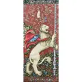 Гобелен, средневековый гобелен без рамы 168х74 см / У. Моррис Лев