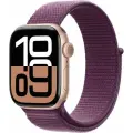 Умные часы Apple Watch Series 10 GPS 46mm Rose Gold Aluminium Case with Plum Sport Loop
