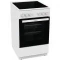 Плита электрическая Gorenje GEC5A21WG-B белый, отдельностоящая, стеклокерамика, конфорок: 4, объём духовки 68л