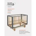 Кровать детская Mowbaby Lilla маятник продольного качания в комплекте Moon Grey (арт.771)